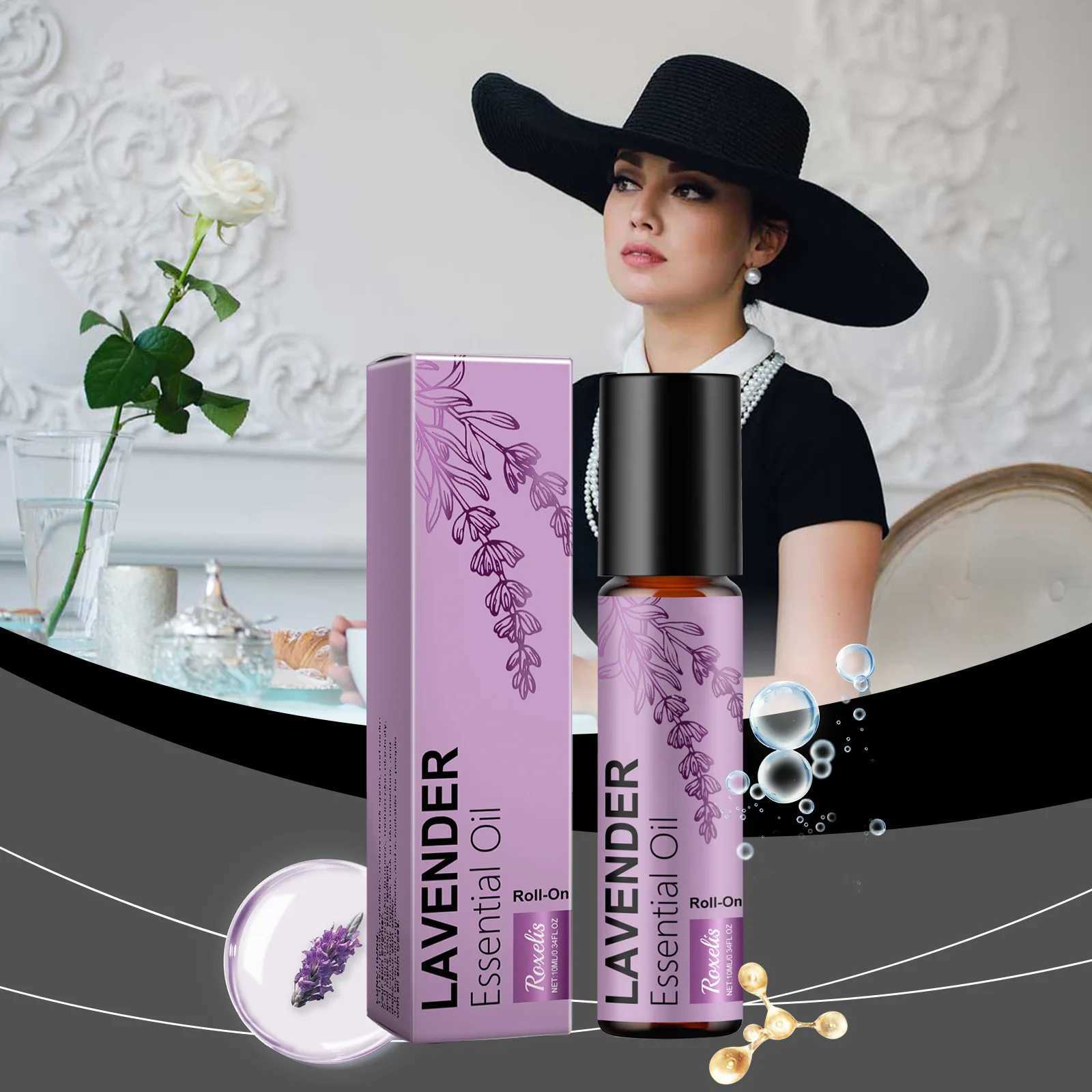 Lavender perfume Roll Lasting Natural Fragrance Flower Smell Allergy Calming Emotion Pure Vegetable Essential OilW241102