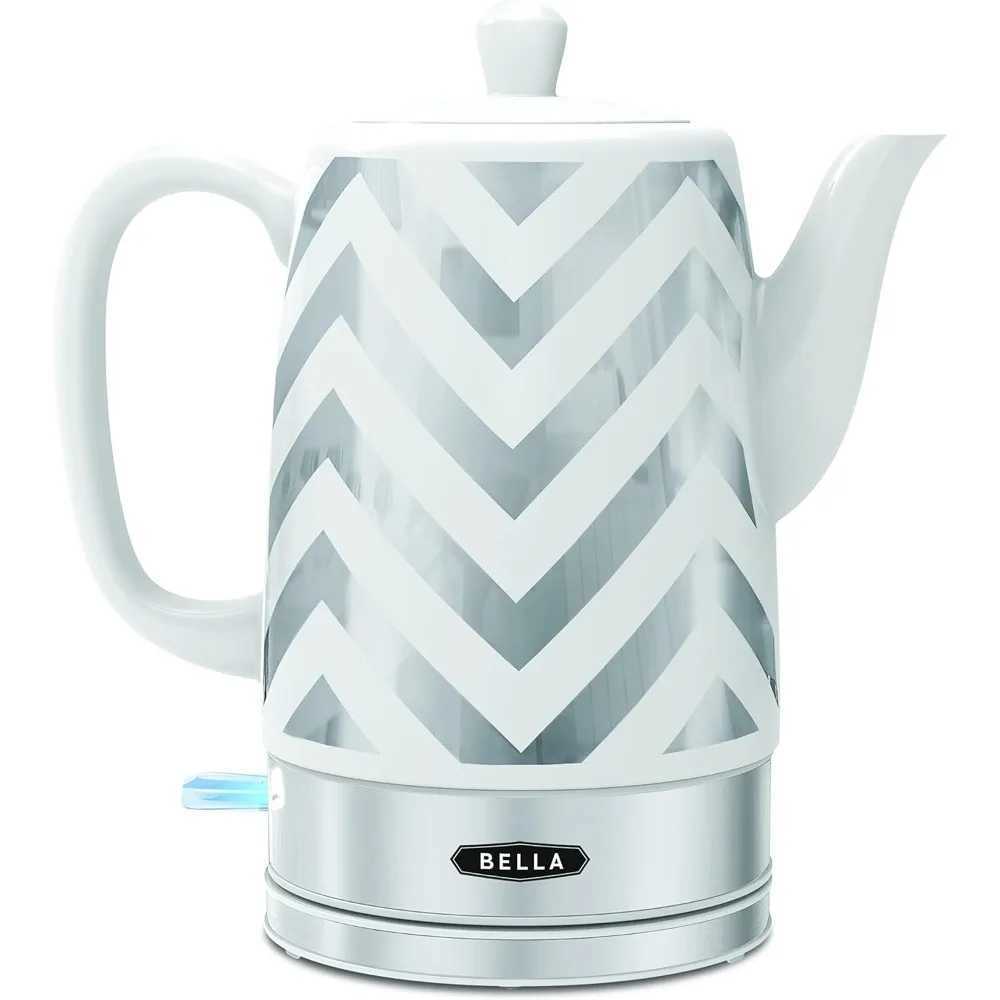 Electric kettle and teapot ceramic water heater with detachable switch base automatic shut-off and boiler drying protection 1.5 liters Y241102