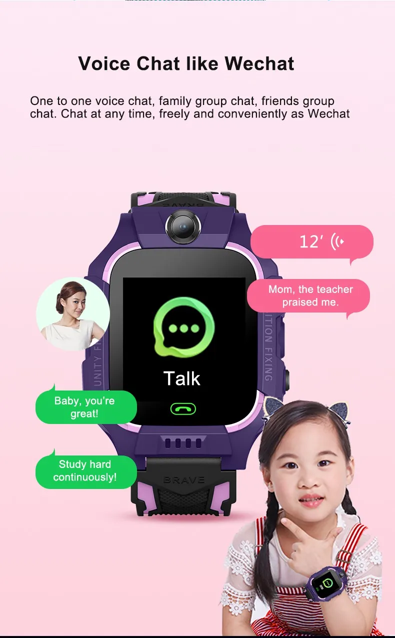 Q19 new 2G Network Kids Smart Watch With SOS Camera Child Smartwatch Baby Phone Voice Game Flashlight Alarm Clock 2025 For App Setracker