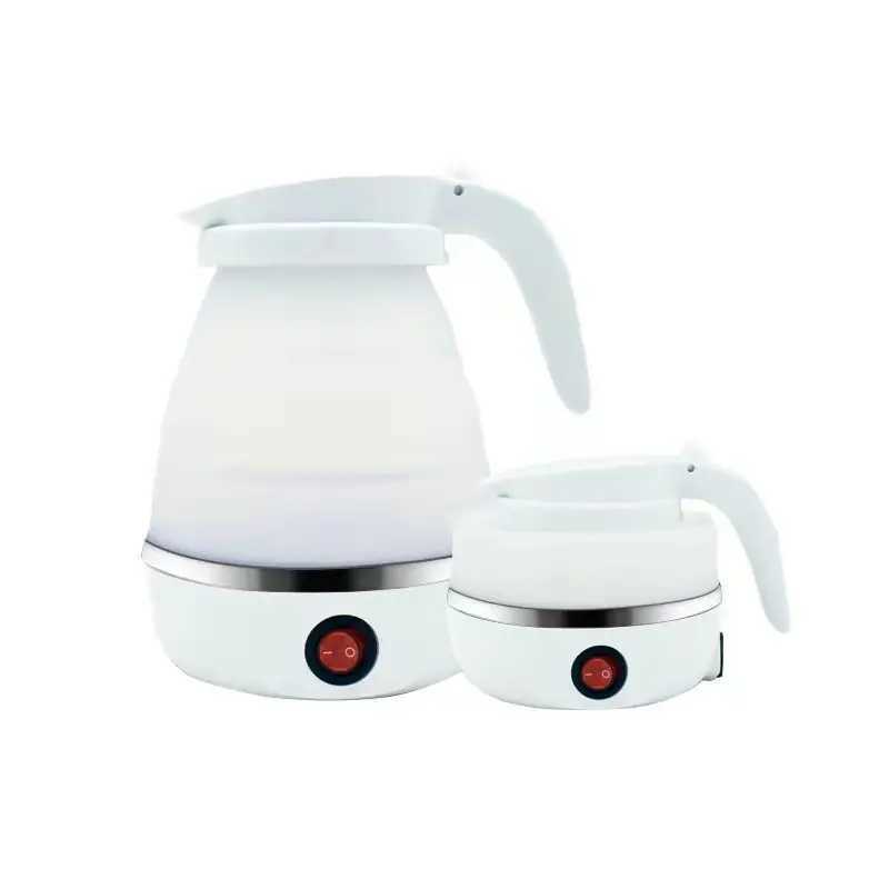 0.6L mini folding kettle portable kettle 600W silicone pressurized electric kettle easy to carry Y241102