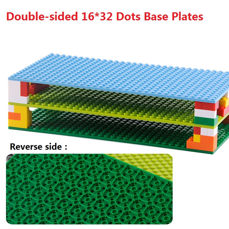 Baseplate 32*32 16X32 Dots Double 2025 new Sided Plate Building Blocks Classic Base Plate Bricks Kids Toys Compatible with Mor Brands