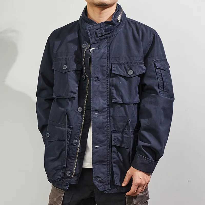 Mens Military Tactical Jacket Co. Ltd. Pocket Cargo Jacket Thick Lining Padded Clothing M-65 Mens Military Jacket W241102