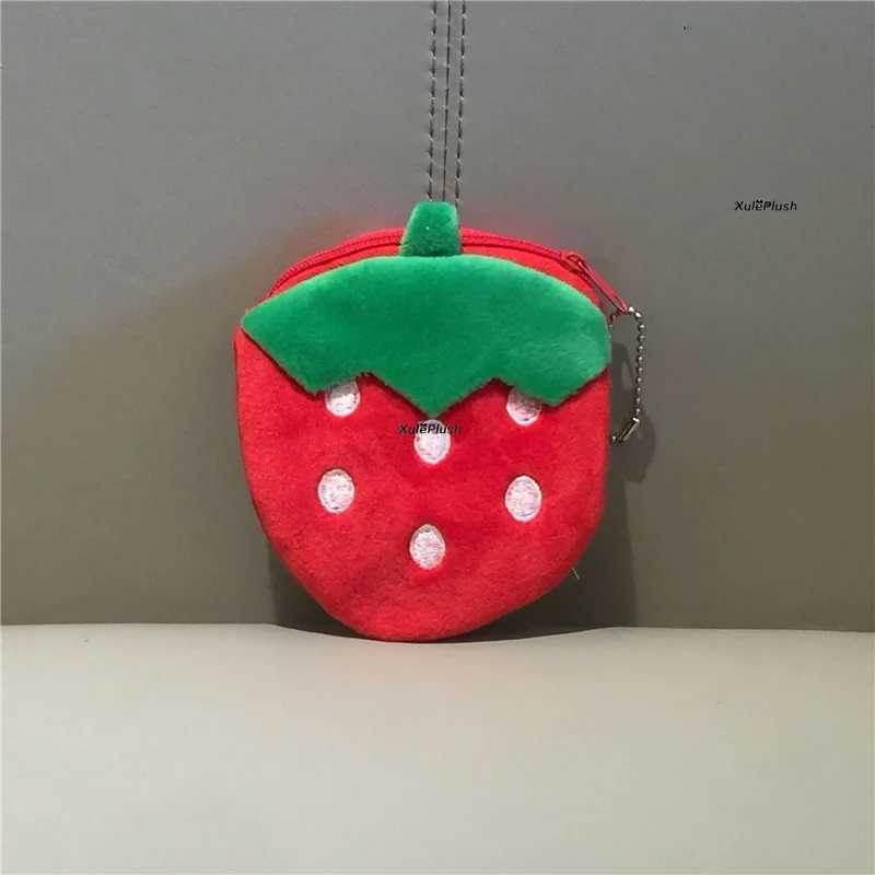Multi-shapes Fruit Strberry Plush Purse Coin Bag Soft Purse Wallet For Girls And Children Gift Toy Plush PurseXJ241111