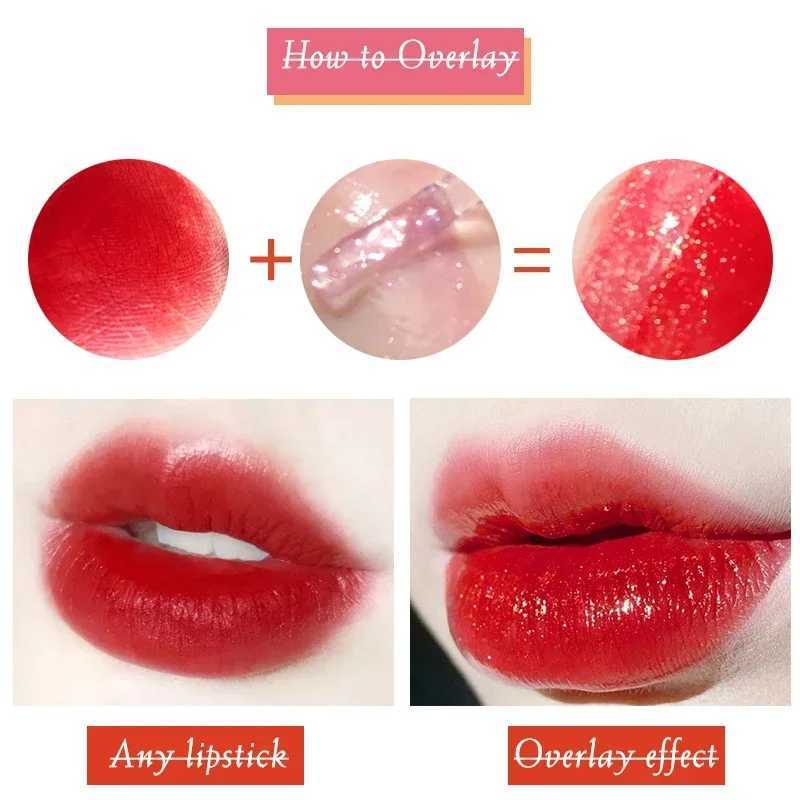 Baby Blue Mirror Transparent Lip Color Pearl Attractive Lip Color Glitter lipstick Durable Waterproof Jelly Tooth lipstick W241101
