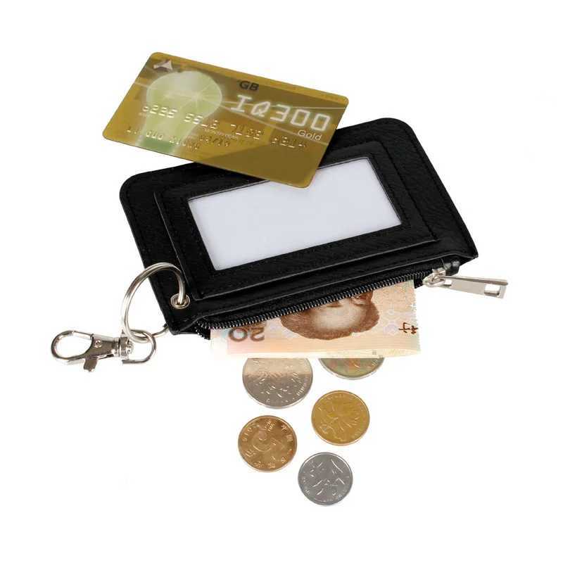 Pattern Mini Case PU Leather Wallet Zipper Womens Coin Purse With HookXJ241111