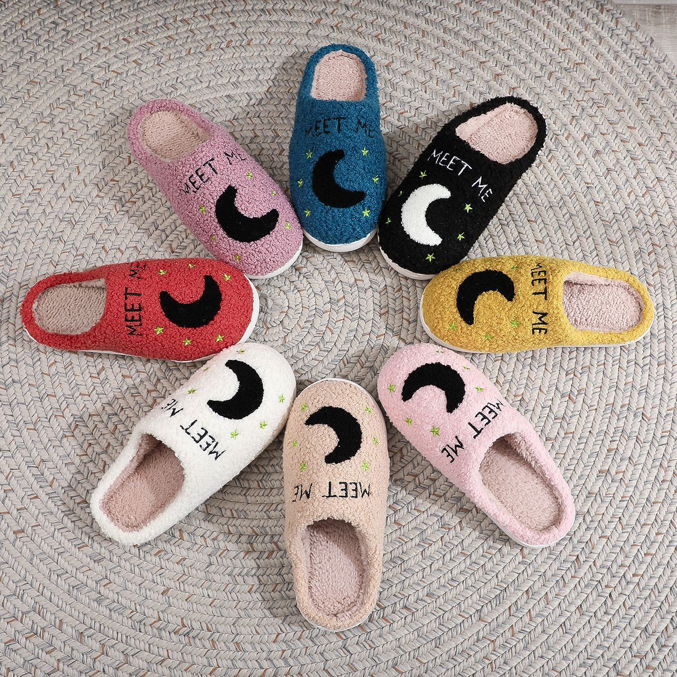 2025 new Me Meet At Midnight Slippers Taylor Style Cozy Comfortable Embroidered Slides Ts Swifties Music Tour Houseshoes For Men Women