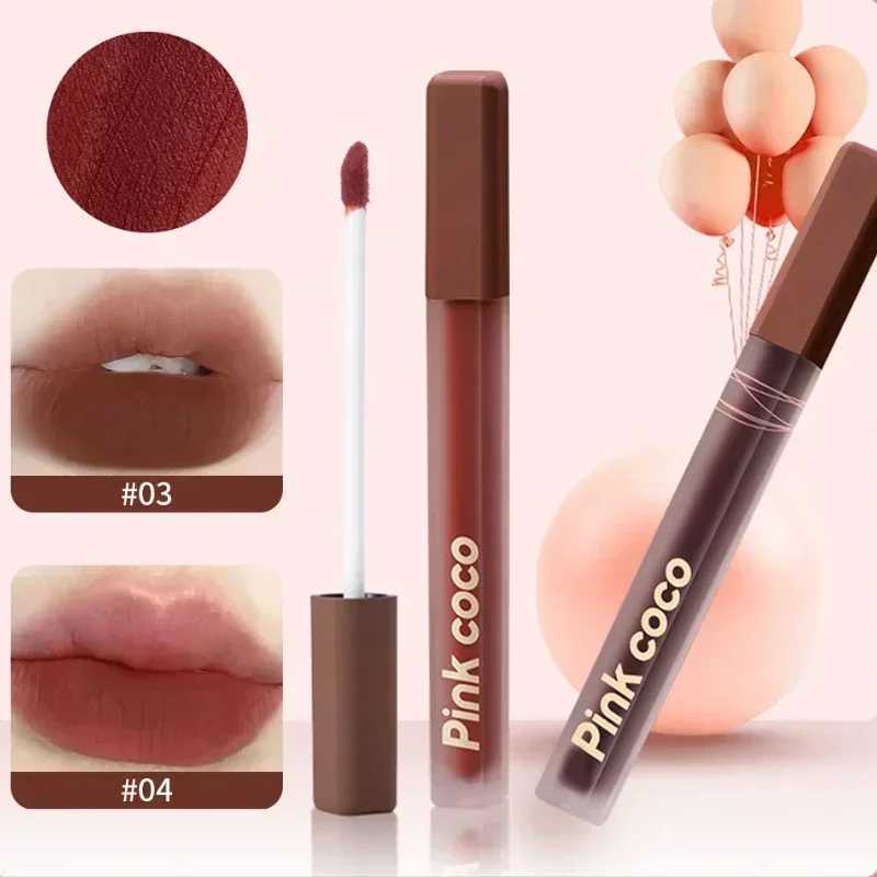 6-color velvet matte lip color waterproof sexy stick free lip color beauty lipstick cheek red tone cosmetics W241101