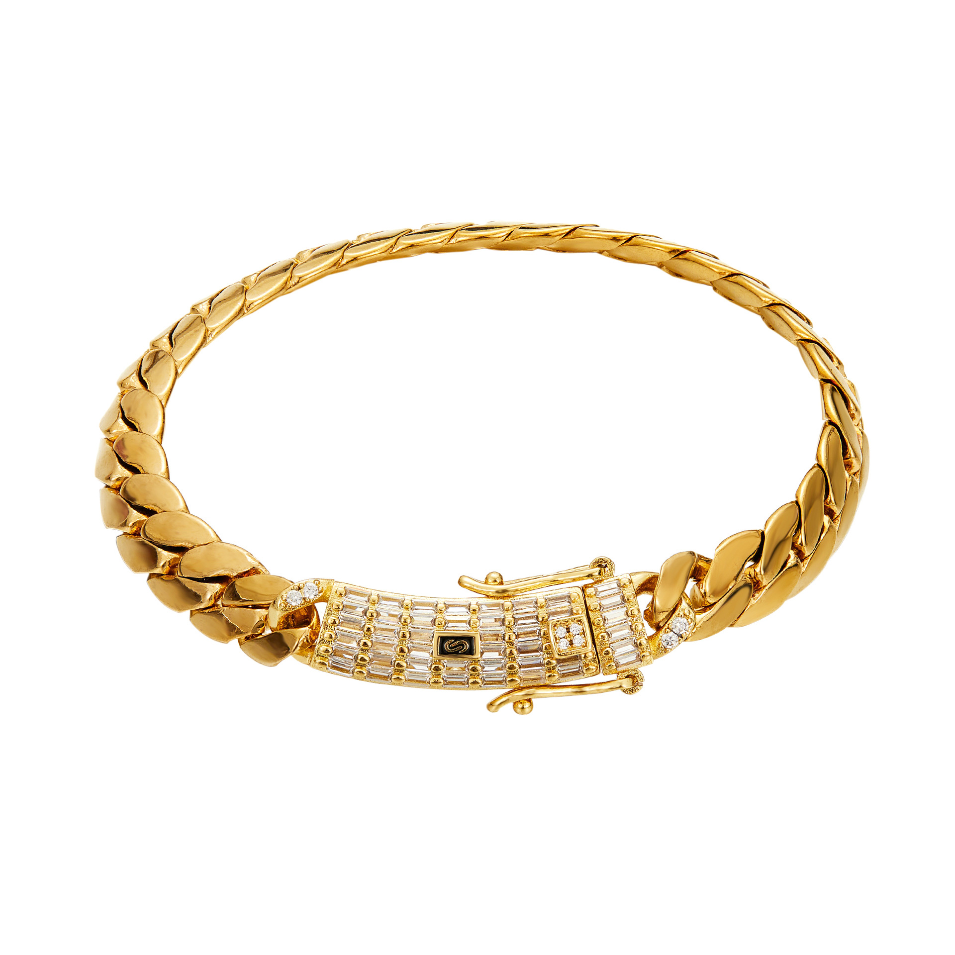 10mm Stainless Steel 18k Gold Plated Miami Snake Cuban Chain Necklace Jewelry
