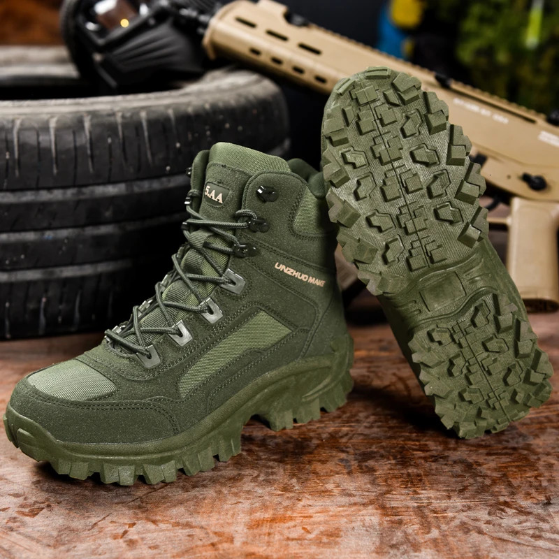 New Hiking Military Special Force Desert Combat Men Outdoor Trekking Camping Boots Man Tactical Boot Work Shoes 4a242