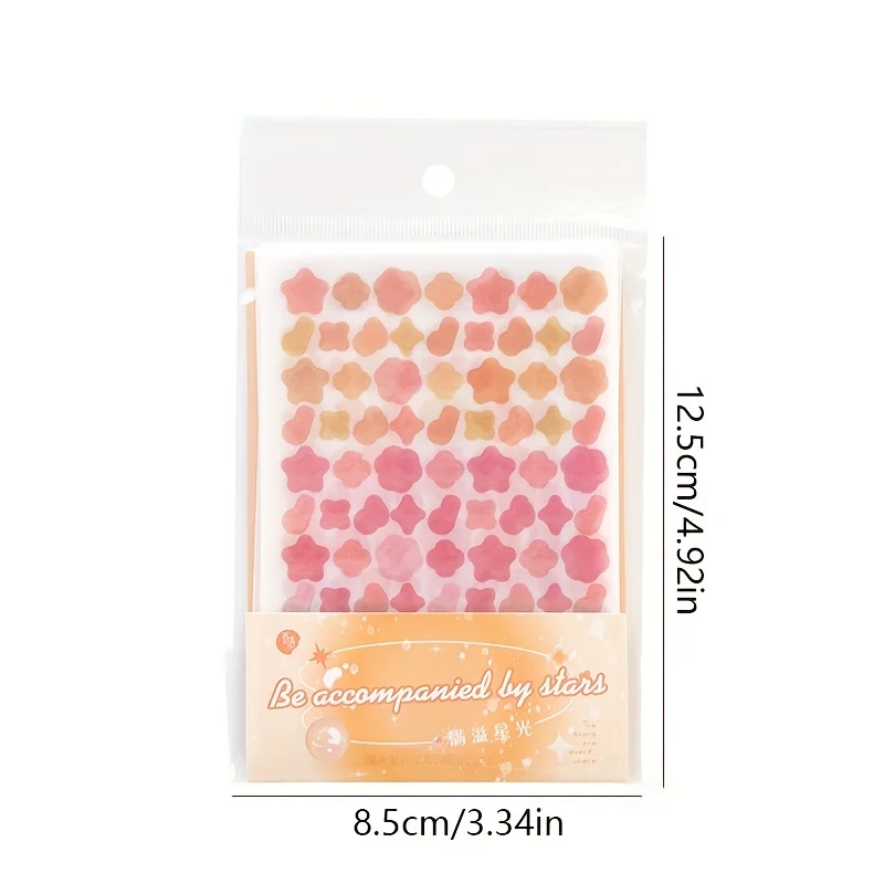 MOHAMM 10 Sheets Basic new Dot Star 2025 Bubble Decorative Sticker for DIY Scrapbooking Material Collage Card Photos Material