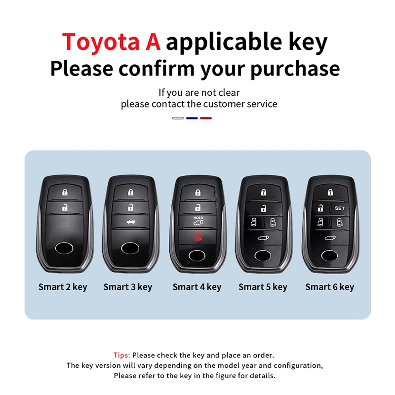 Zinc 2025 Alloy new Car Key Cover Case For Toyota RAV4 Highland Coralla Hilux Fortuner Land Cruiser Camry Crown Keychain Accessories