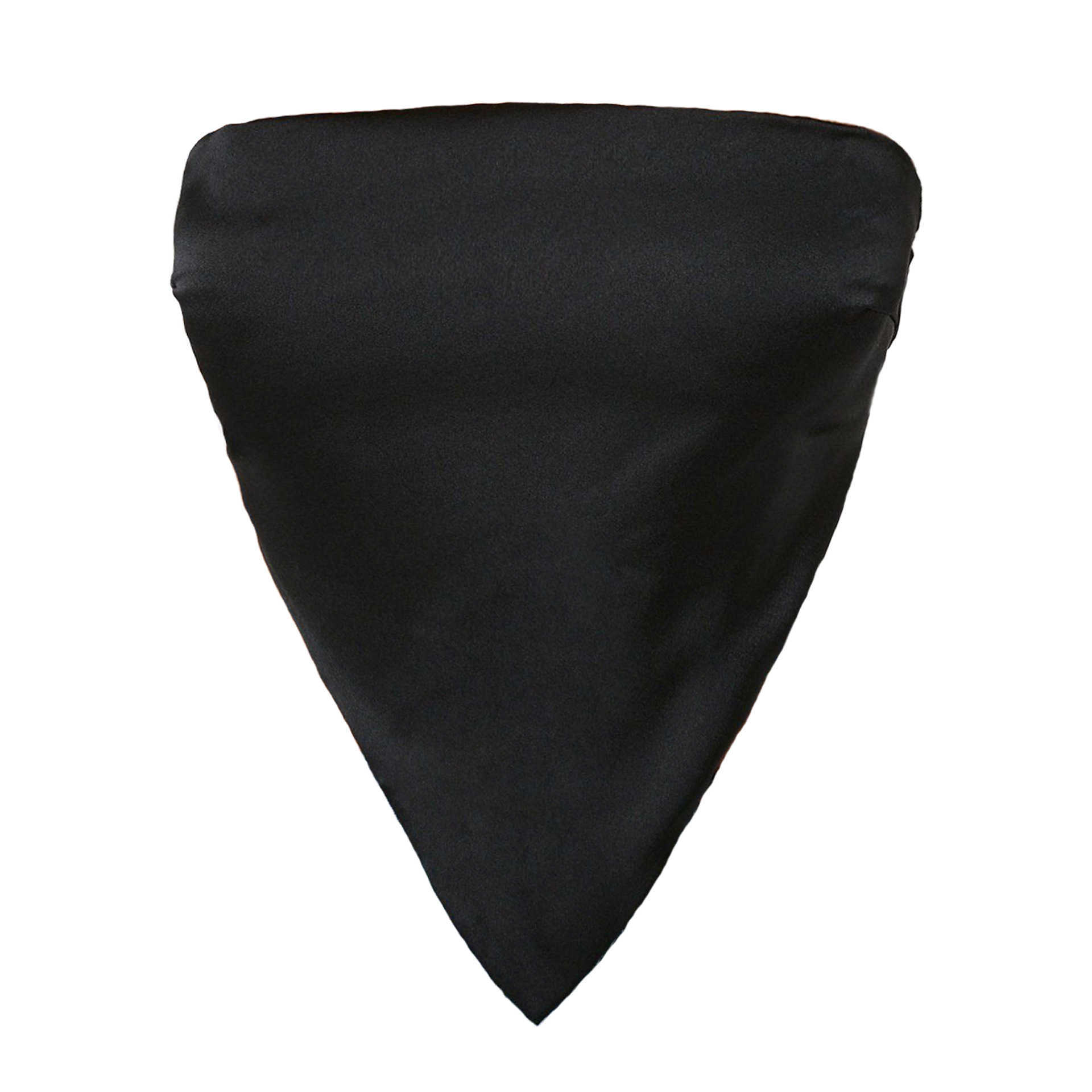 Womens Tshirt Sexy Back Lace Up Satin Wrap Chest Womens Vest Solid Color Triangle Towel Exposed Navel Anti Slip Bra WoMens Wear 241024