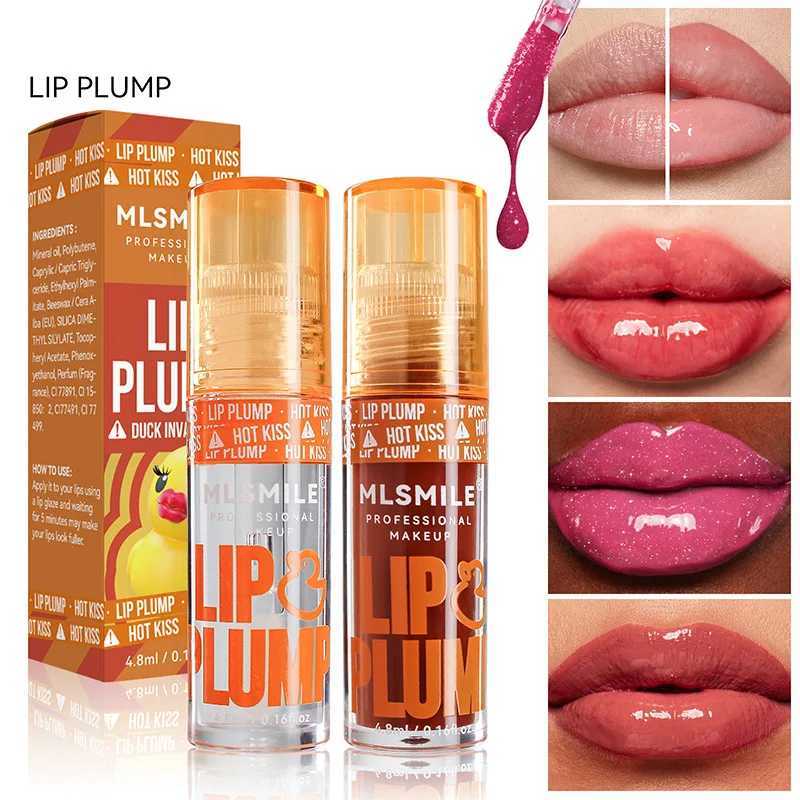 Transparent crystal jelly lipstick 6 color moisturizing mirror lipstick sparkling liquid lipstick duck berry lipstick W241101