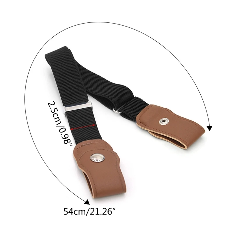 Buckle-Free Elastic Belt For Kid Stretch Belt new No 2025 Buckle Belt Buckle-free Belt Elastic Invisible WaistBelt pant Waistband