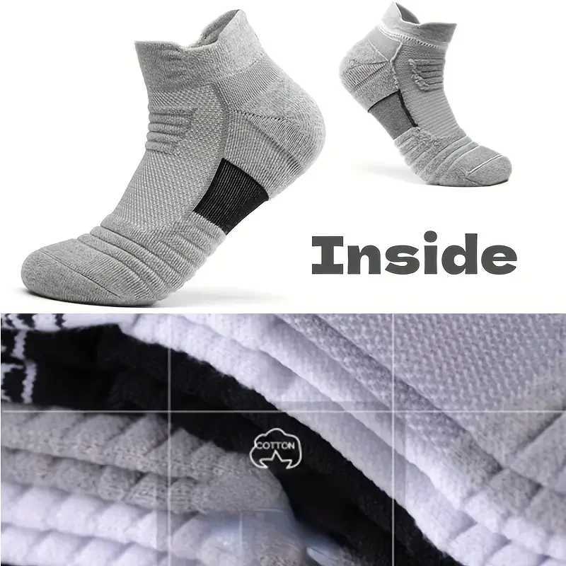Anti-slip Men Women Cotton Sock Short Long Tube Soccer Basketball Sport Breathable Deodorous 39-45 LX241102