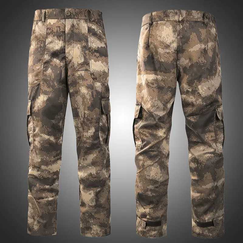 Mens camouflage clothing spring autumn 2022 automatic repair dustproof labor protection single top full set mens cargo jacket W241102