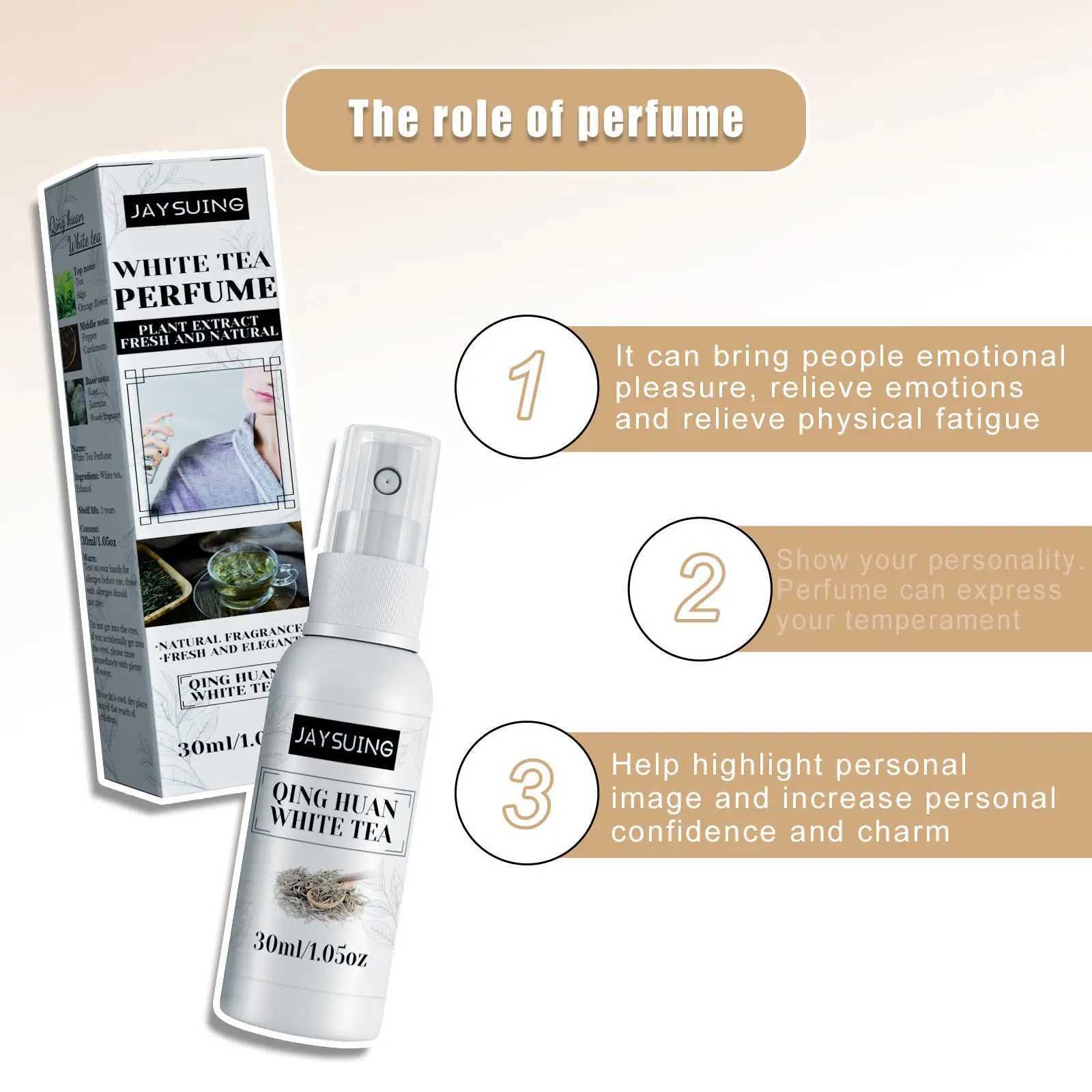 Perfume spray white tea long-lasting perfume oil body fragrance deodorant smell portable pheromone perfumeW241102
