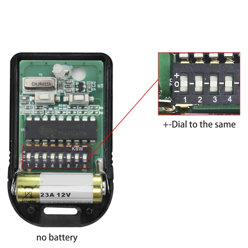 2025 1 Piece Professional 330mhz or 433mhz Garage Door Duplicator Remote Control Compatible with SMC5326 Garage new Door Free Shipping
