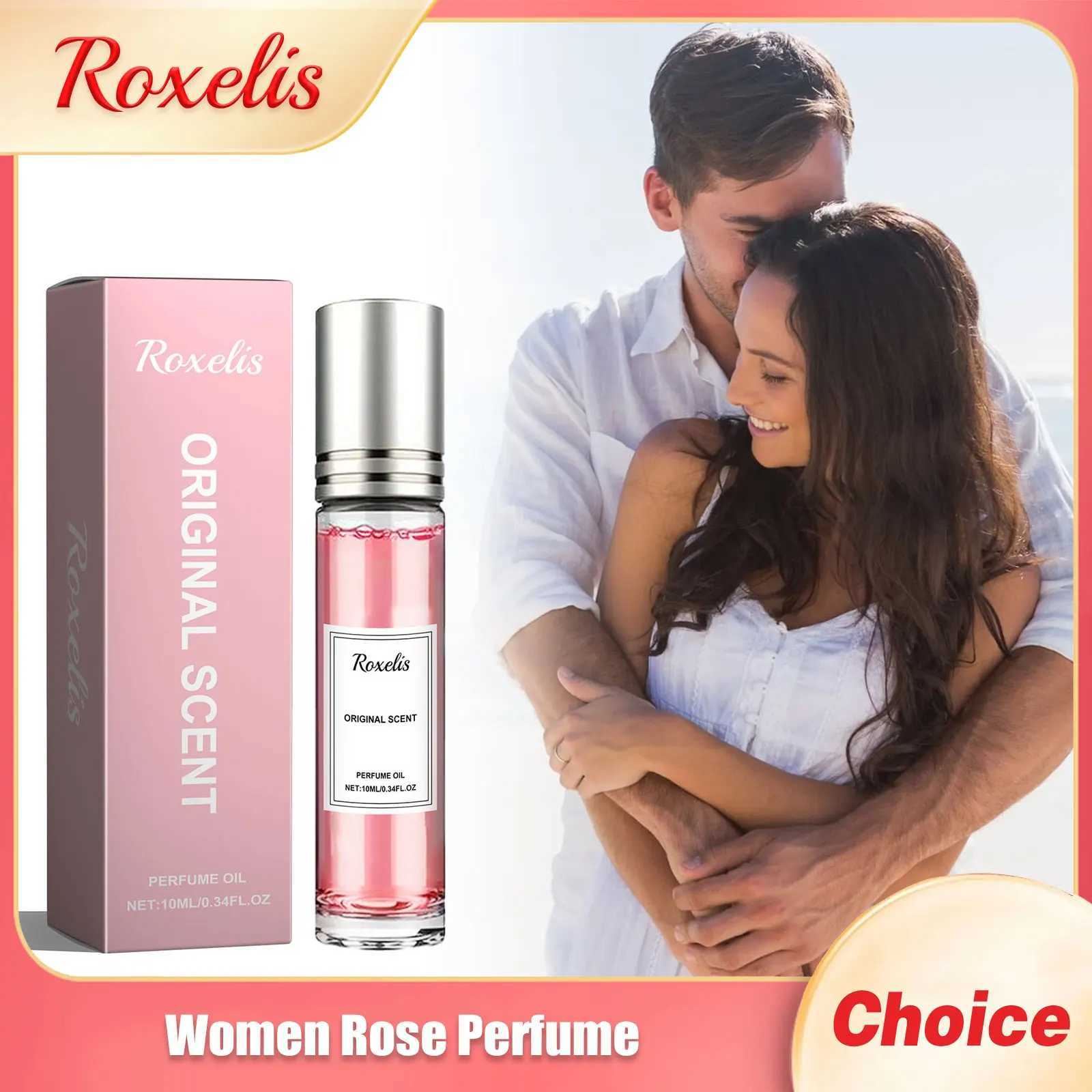 Womens Rose perfume Lasting perfume Plant pheromone improves and relieves dating flower scent Portable jasmine fragrance rollW241102
