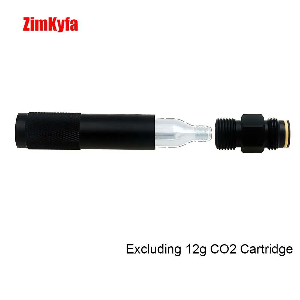 Quick 2025 Change new 12g Co2 Cartridge Capsule Cylinder Adapter W/ G1/2-14 Threads Adaptor For Cylinder