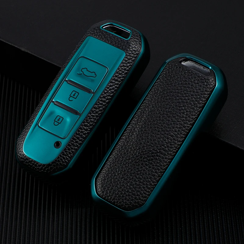 Car Key TPU Leather Case Cover For Baojun 510 730 360 560 Rs-5 530 630 For Wuling Hongguang S ddmysmile Auto Holder Shell Accessories Smile
