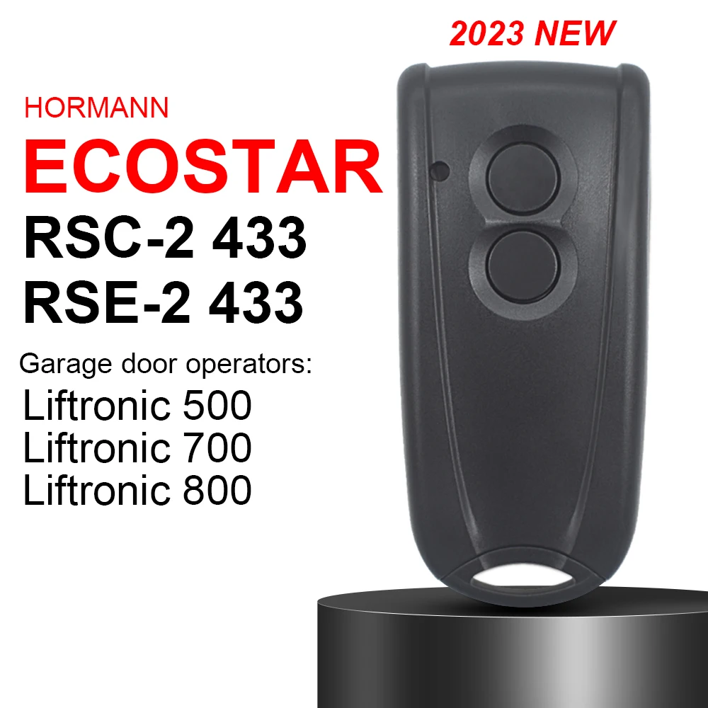 Remote Control for HORMANN ECOSTAR RSC2, RSE2 433,92Mhz Compatible ECOSTAR Transmitter Rolling Code 433 MHZ Garage Door Opene