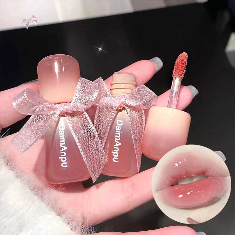Mirror Watercolor Lip Color Moisturizing Sexy Tea Red Lip Color lipstick Makeup Lasting Color Stickless Cup Lip Color New W241101