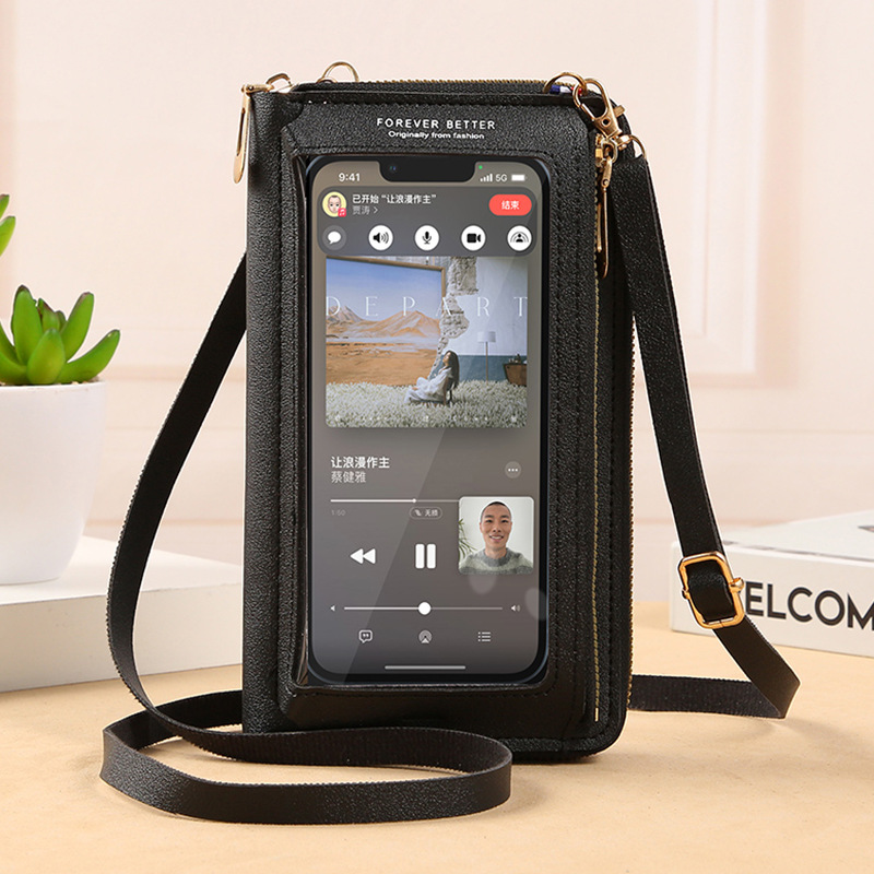 Touch Screen Phone Bag Crossbody Bags Women RFID Multifunctional Shoulder Wallet Mini Women's Bag Mobile Wallet Card Holder New