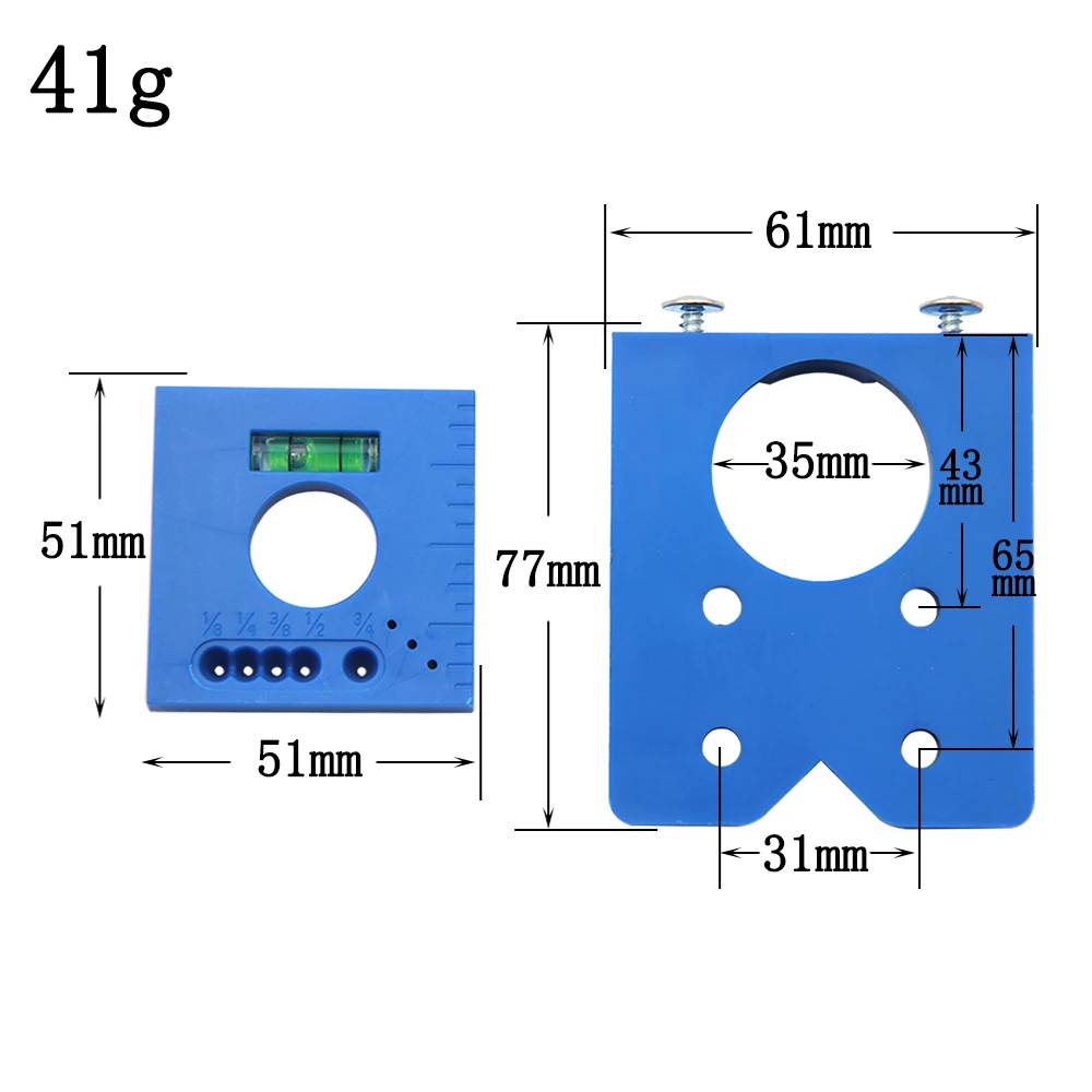 Hinge tapper locator furniture door cabinet 2025 punching portable measuring ruler door and new window horizontal auxiliary tool set