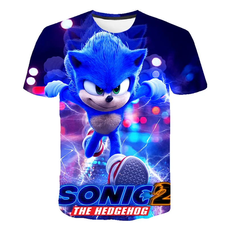 Unisex T Shirt Boys Girls 3D print super sonic T-shirt new Hip Hop Graphic T shirt 2025 Funny Daily Casual Tee Shirt Clothes fit 3-14 T