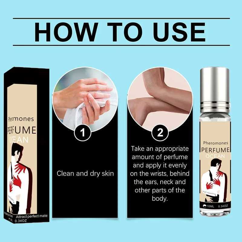 Male pheromone perfume attracts female male intimate partners to stimulate flirtation Portable body roller ball sex perfumeW241102
