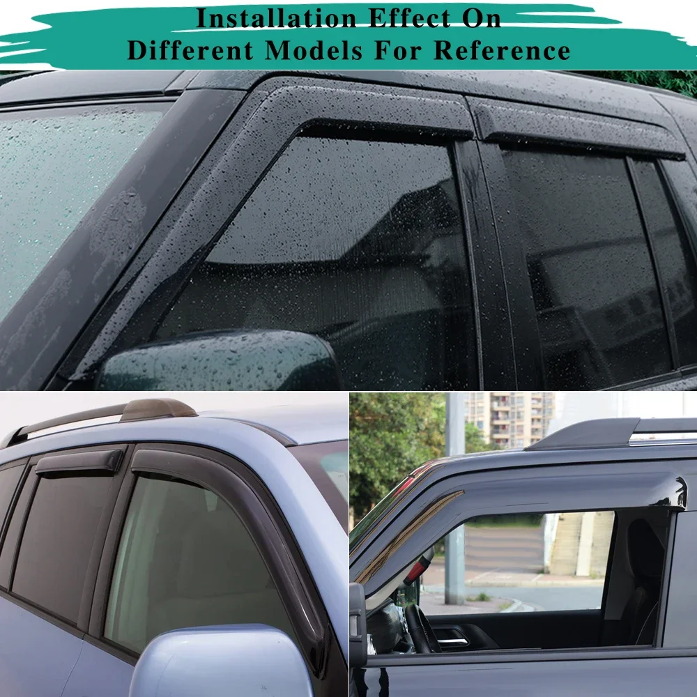 For Mini Countryman 2011-2015 R60 Auto Black Tinted Car Side Window Visor Guard Vent Awnings Shelters Rain Guard Door Ventvisor