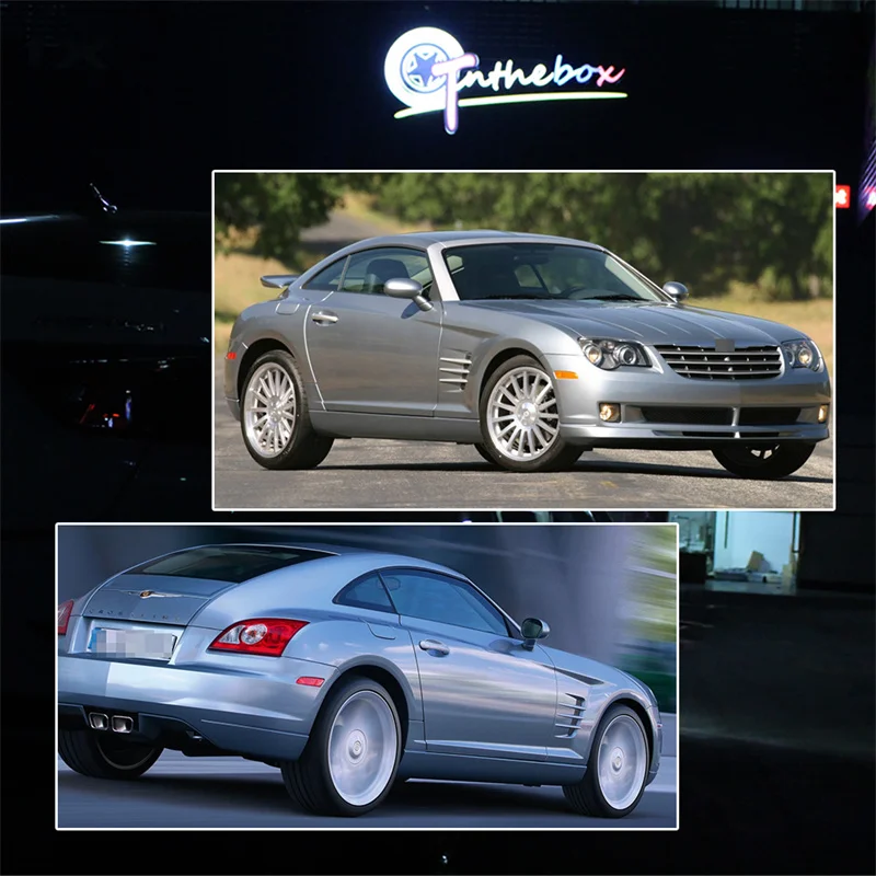 Gtinthebox Car Front / Rear Bumper Side Marker Light Housing Shells For Chrysler Crossfire 2004-2008 Turn Signal Light, No Bulb
