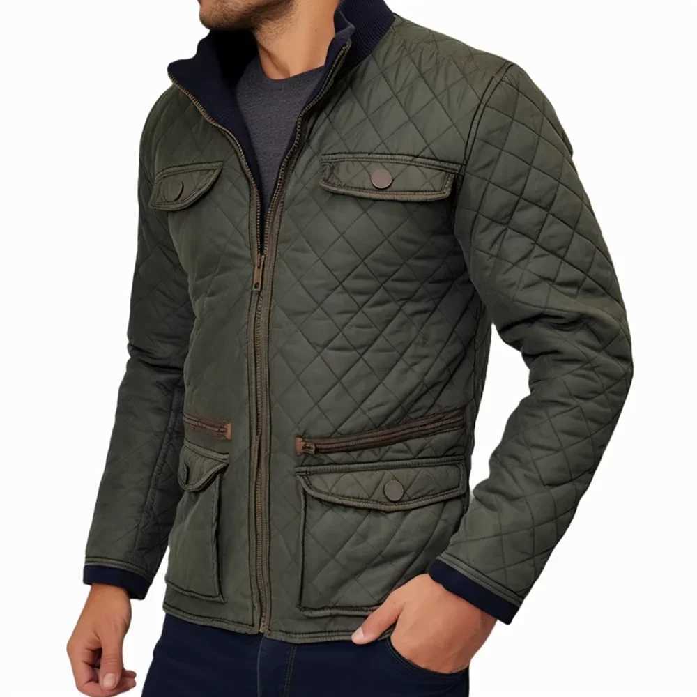 CaseClear Mens Retro Quilted Jacket W241102