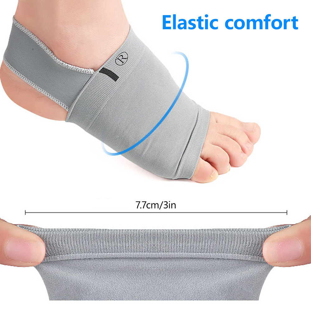 1pair Arch Support Sleeve Plantar Fasciitis Heel Spurs Strap Elastic new Gel Pad Arch Socks Insole Flat Foot Pain 2025 Relief Sleeve Sock