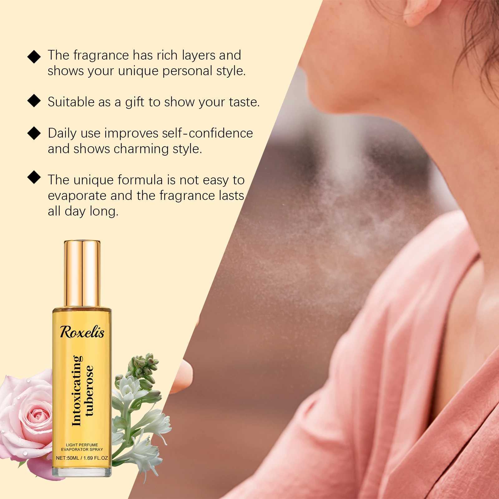 Tuberose Womens perfume Persistent Fragrance Flower Show Charm Date Portable perfume Underarm Deodorant Body sprayW241102