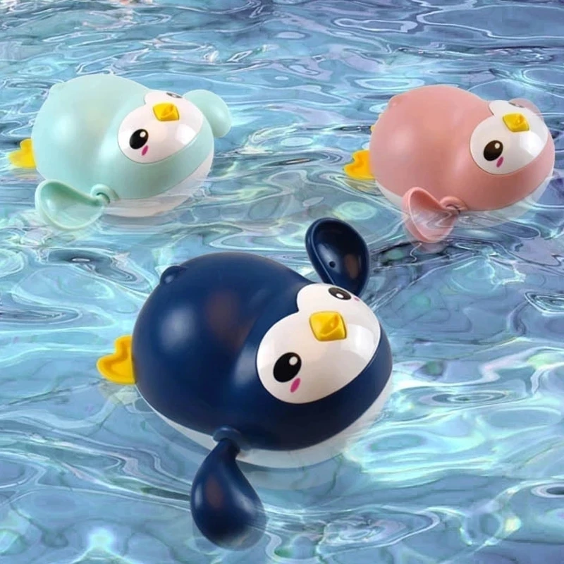 Baby Bath Toys Bathing Cute Swimming Duck Whale Pool 2025 Beach Classic Chain Clockwork Water new Toy For Kids Water Playing Toys