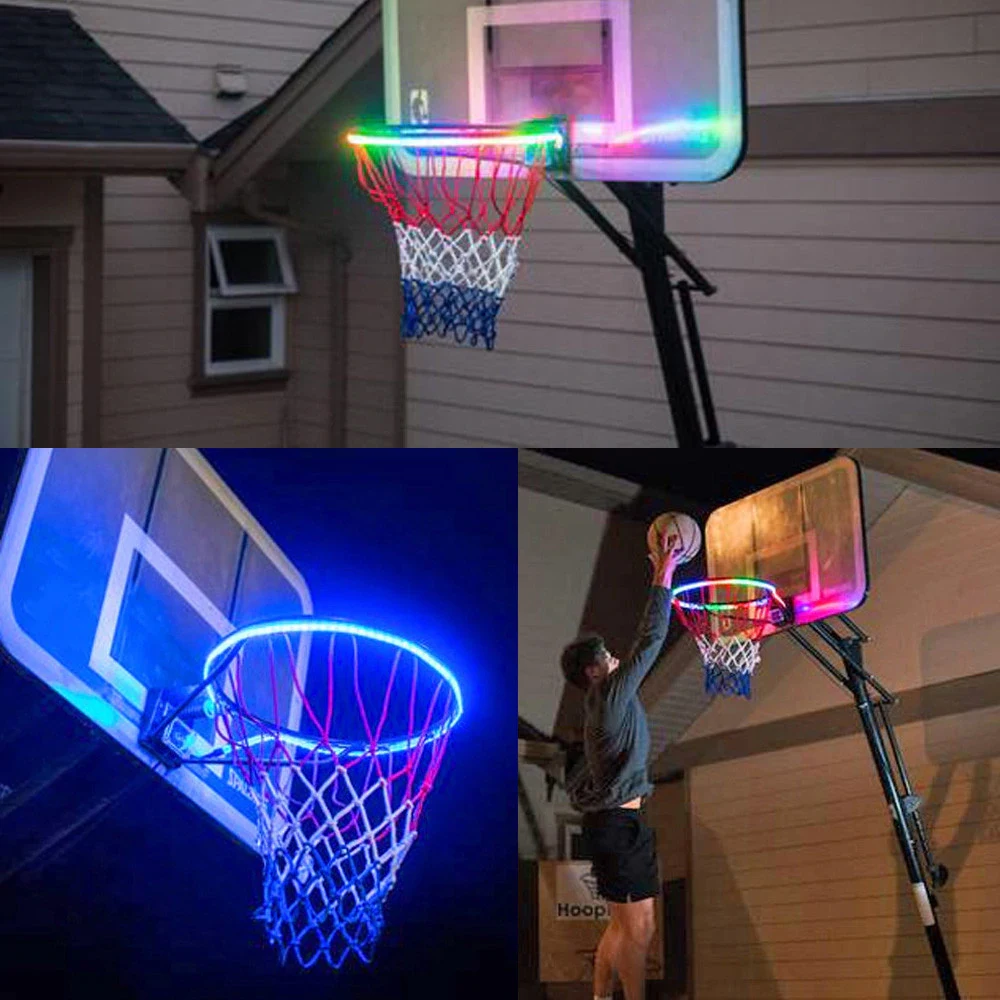 Basket Hoop Solar Light Basketball 2025 Playing Led Night Strip Light Bar Basketball Rim Basketball new Equitment Hoops Decor