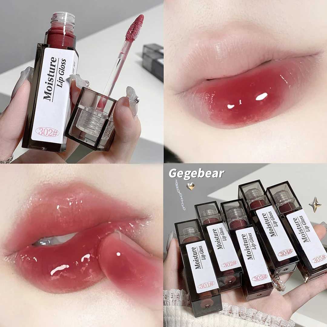 Naked grey mirror lipstick transparent gloss lipstick lustrous crystal lipstick lasting non stick cup punk smokeless liquid lipstick W241101