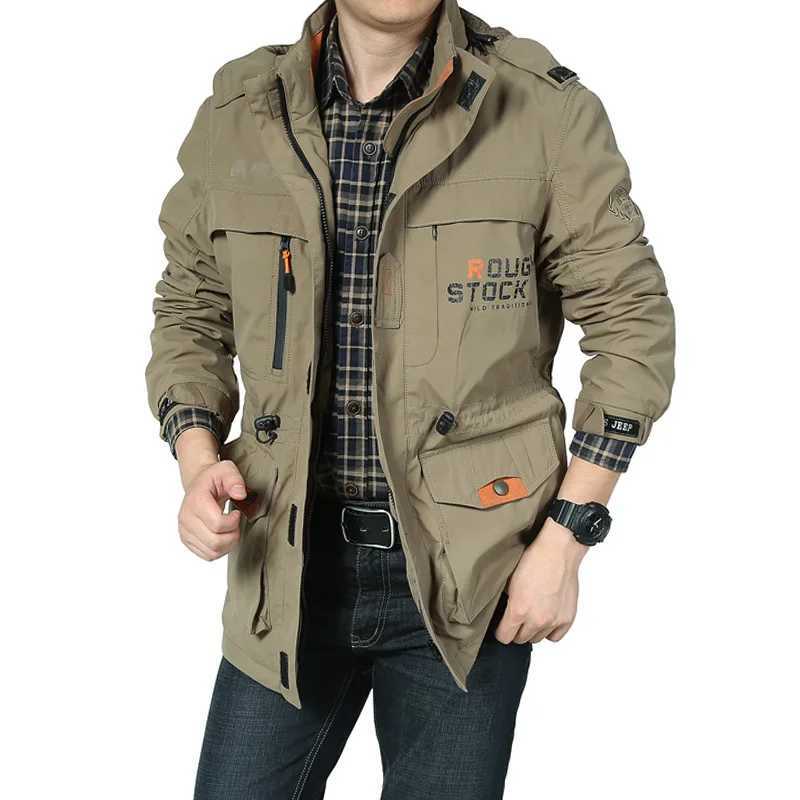 2023 Spring/Summer New Mens Casual Storm Jacket Outdoor Mountain Clothing European Code Freight Jacket W241102