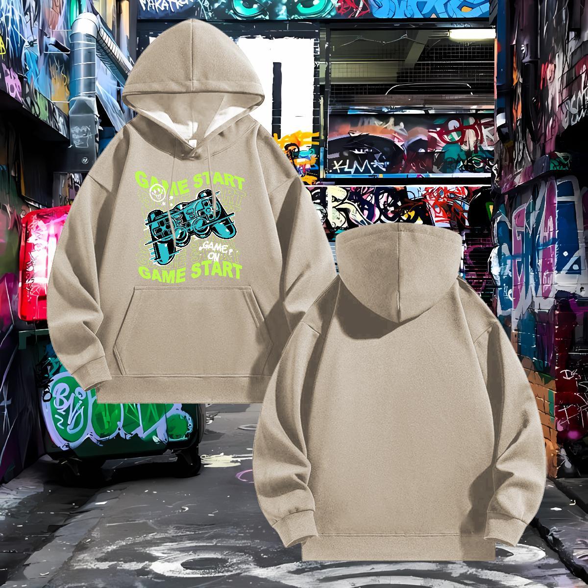 Fashion Hoodie for Men Hooded Collar Breathable Classic Hoodie for Man Woman Custom Big Size Tops Hoody Autumn Winter Casual Thick Plush