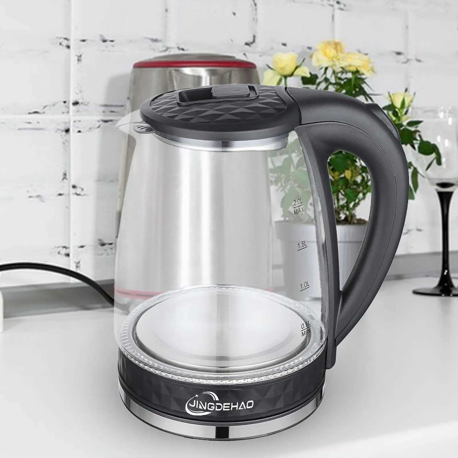 Electric kettle 2L stainless steel fast cooking electric teapot with automatic shut-off of tea boiler used for daily use in kitchens and hotels Y24110