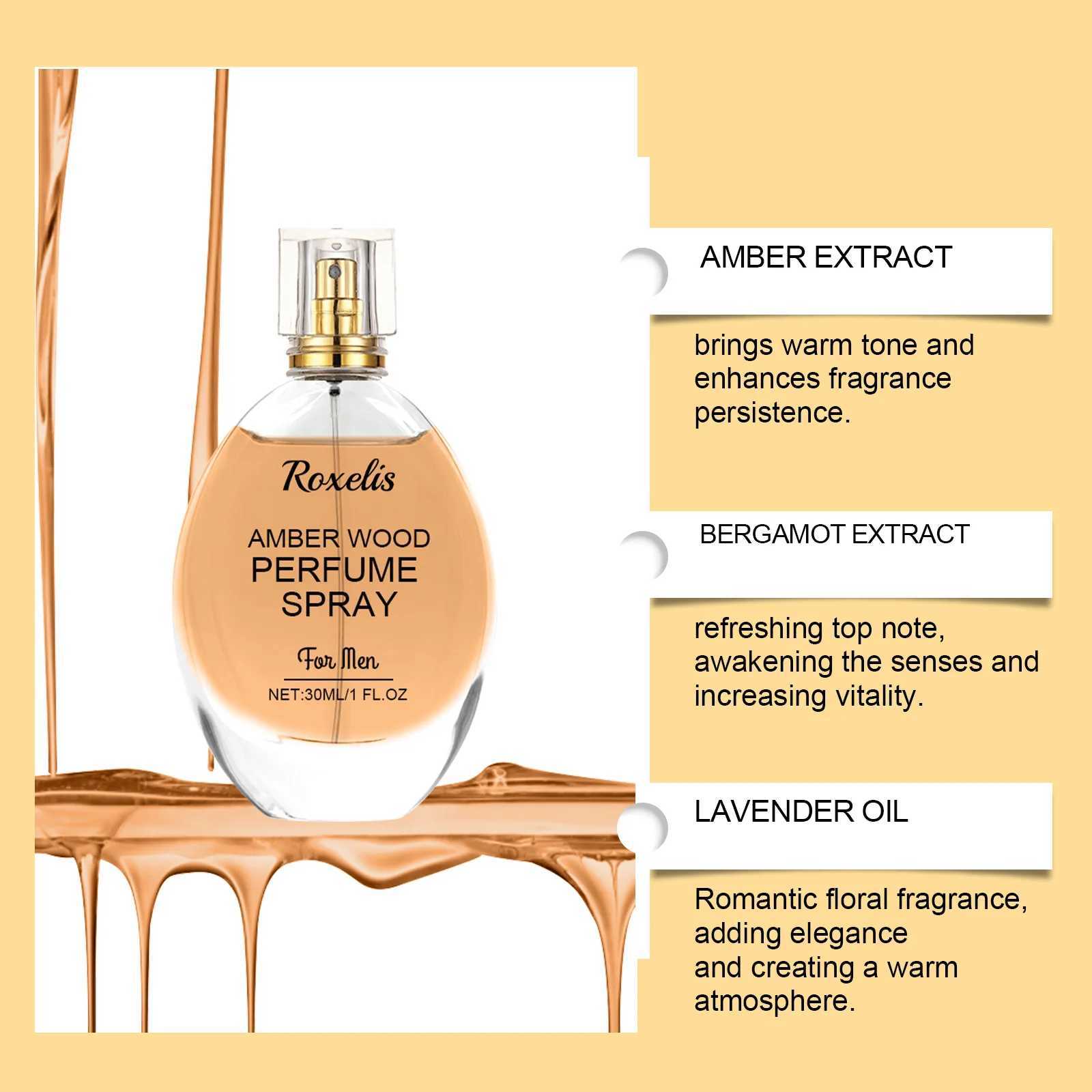 Amber Wood perfume Exudes Personal Charming perfume Temptation Light Scent Body Spray GiftW241102