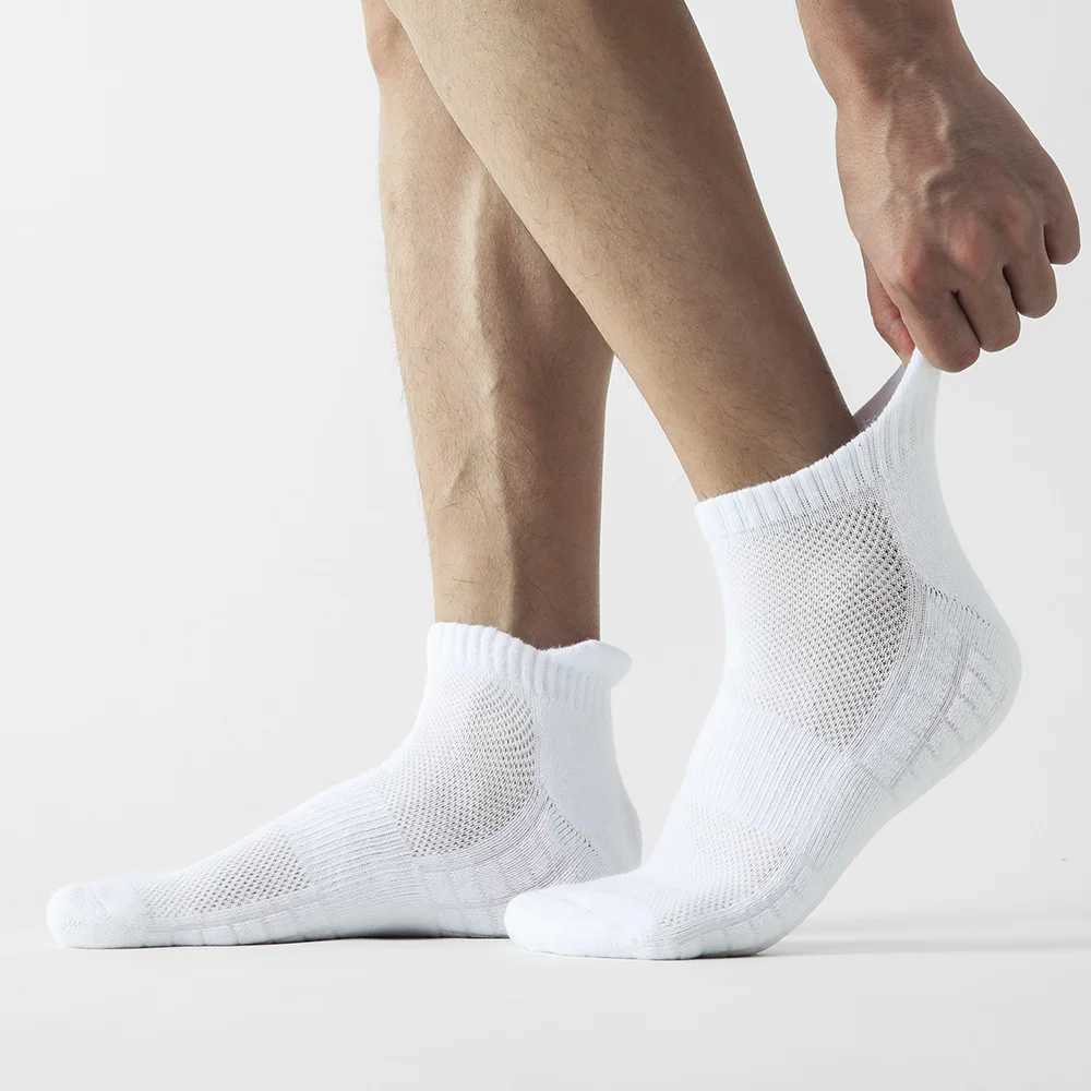 5 Pairs/Lot Men Cotton Summer Thin Sports Basketball Breathable Resistant Odor Short for Running LX241102