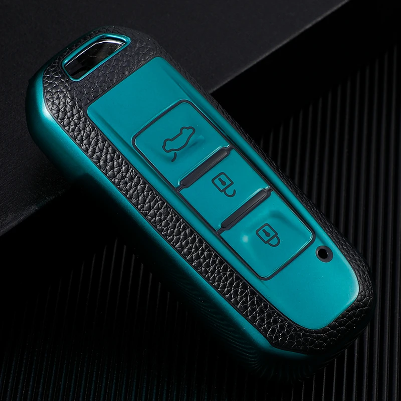 Car Key TPU Leather Case Cover For Baojun 510 730 360 560 Rs-5 530 630 For Wuling Hongguang S ddmysmile Auto Holder Shell Accessories Smile