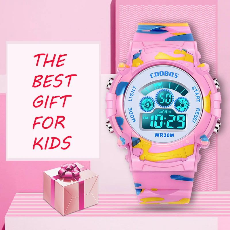 Kids Watches new LED Luminous Digital Watches Silicone Waterproof Electronic Wristwatch for Boys Girls 2025 Chronograph Alarm Clocks