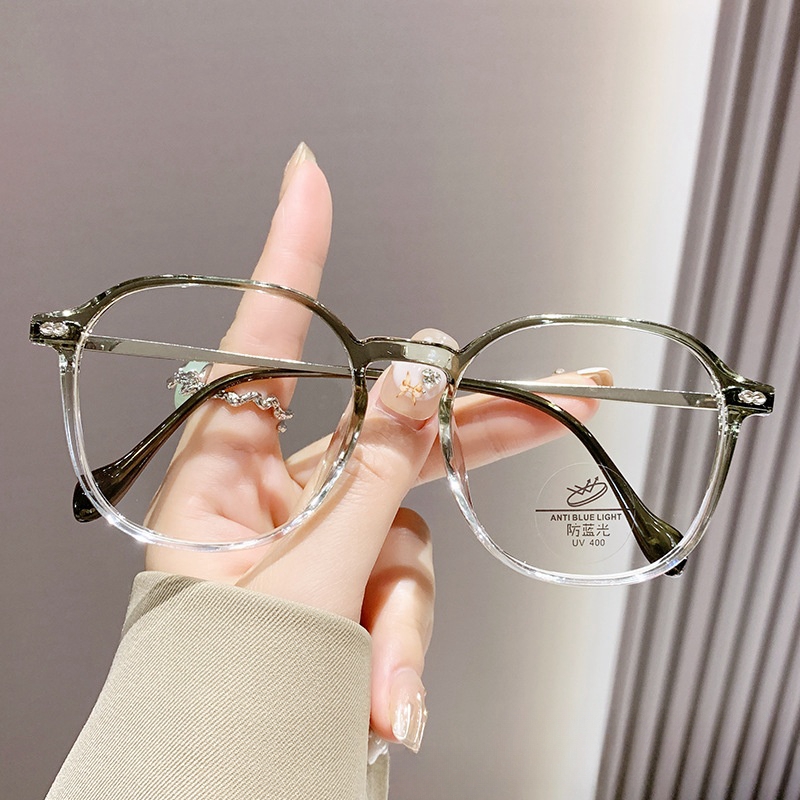 8081 Unparalleled anti blue light and anti radiation glasses fashion trend Korean version female student anti blue light flat lens