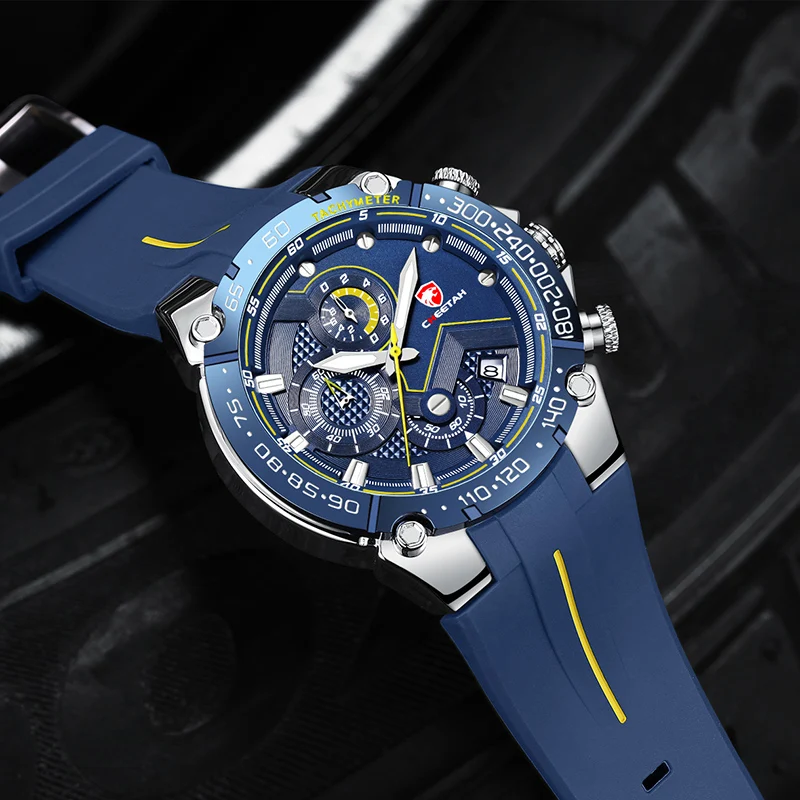 CHEETAH New Watches Mens Brand Big Dial Watch Men Waterproof Quartz Wristwatch Sports new Chronograph Clock 2025 Relogio Masculino
