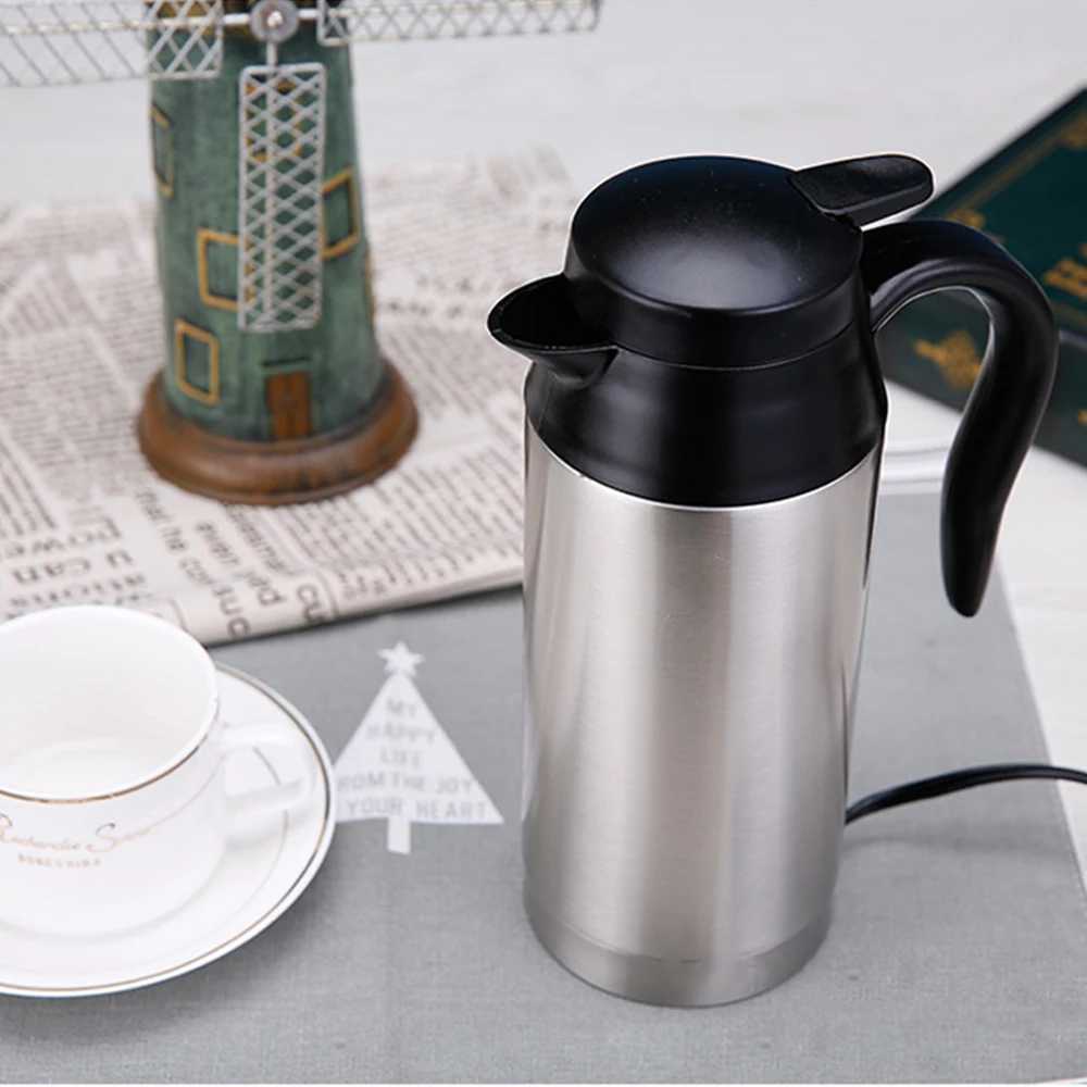 750ML 12V/24V electric heating cup kettle stainless steel kettle tea drink station wagon kettle Y241102
