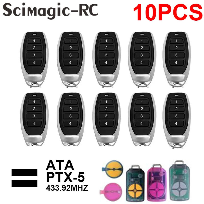 ATA PTX5 Garage Door Opener ATA PTX-5 PTX5v1 new PTX5v2 2025 Remote Control Duplicator GDO 7V3/8V3/9V2/9V3/10V1 433.92mhz Rolling Code